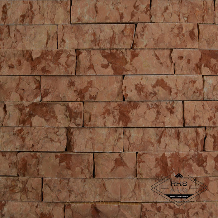 Фасадный камень Полоса - Мрамор Rojo Alicante в Брянске